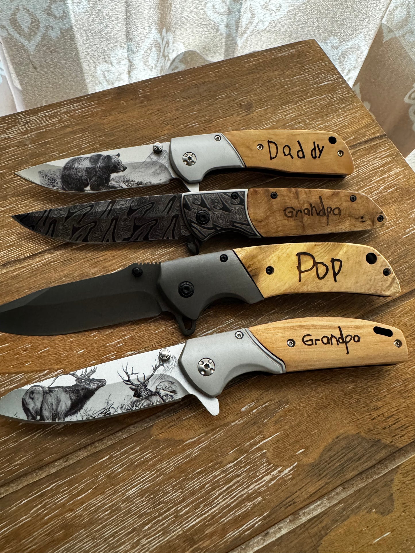 Handwritten Engraved Knife