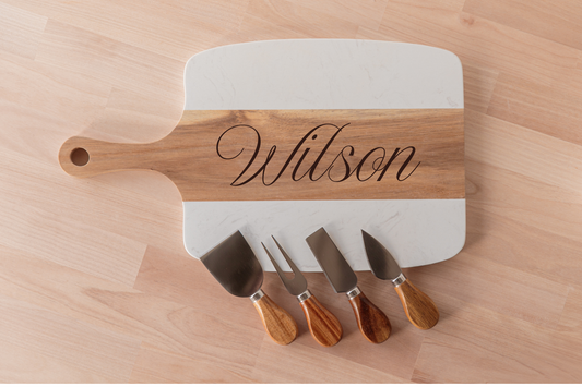 Marble Serving Board Set
