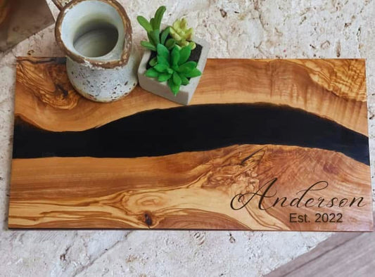 Olive Wood & Resin