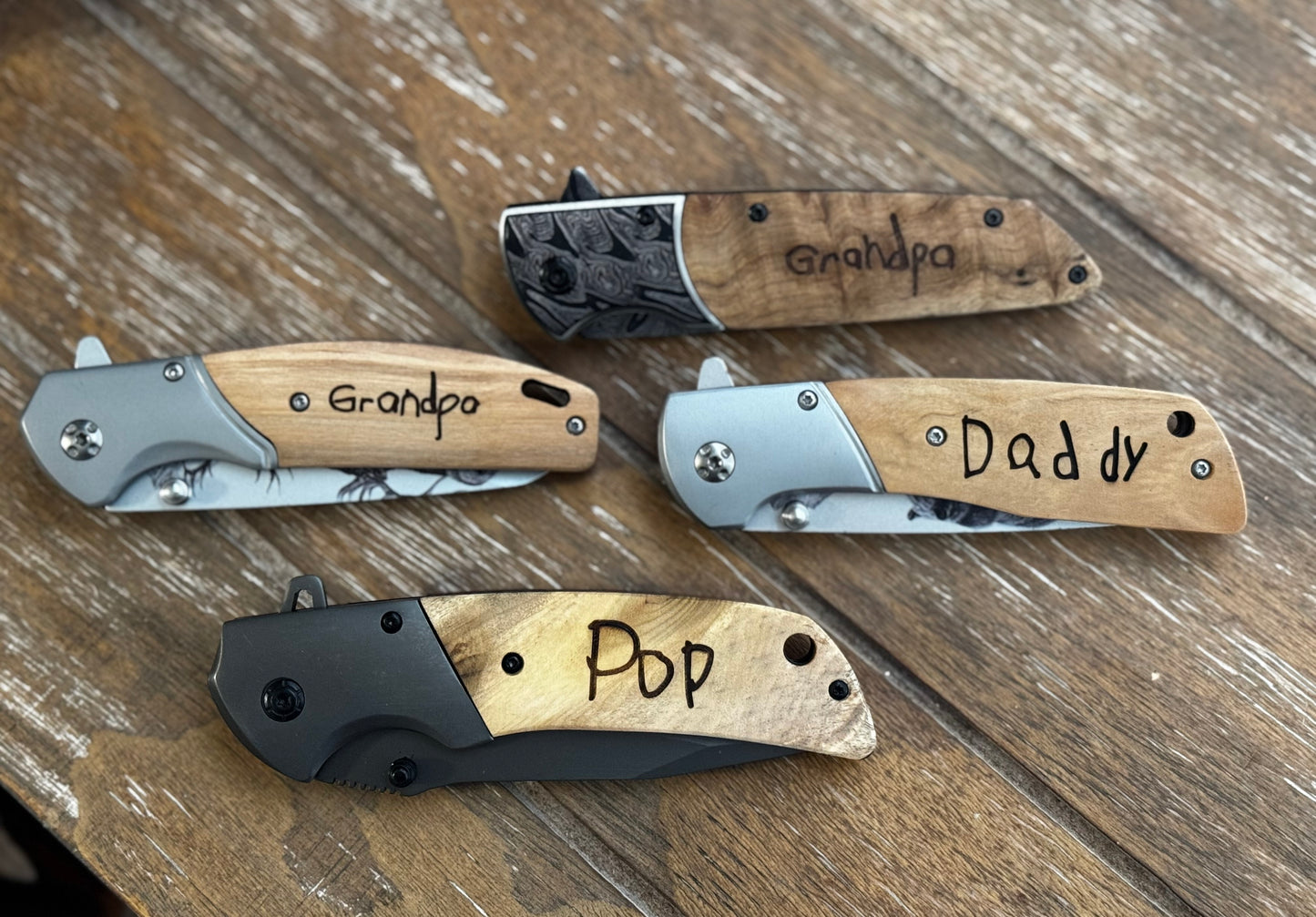 Handwritten Engraved Knife