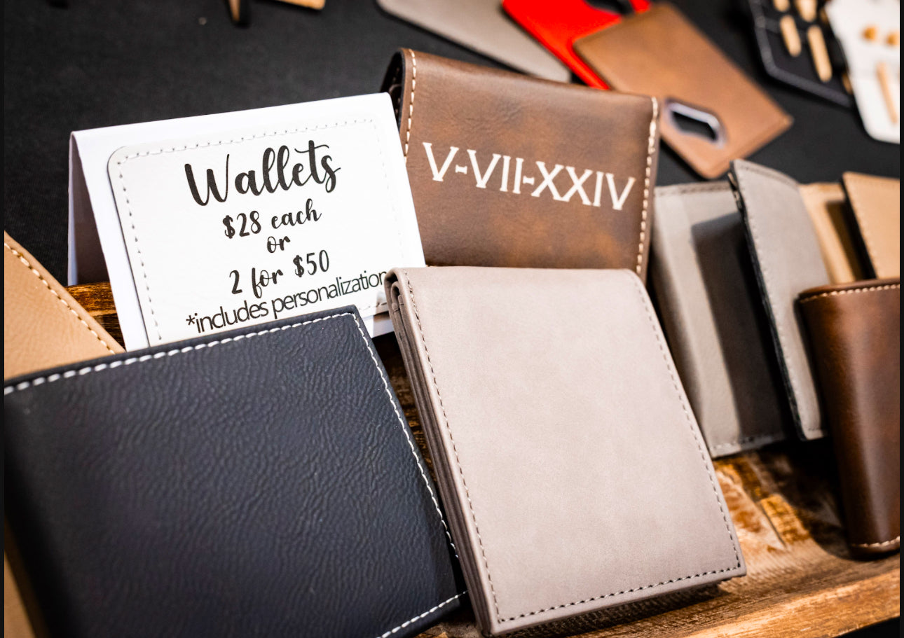 Leather Wallet- Trifold & Bifold Available
