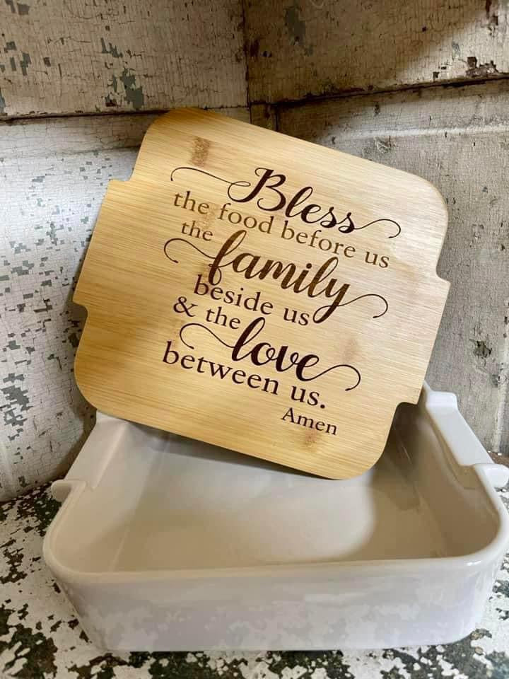 Custom Engraved Casserole Dish