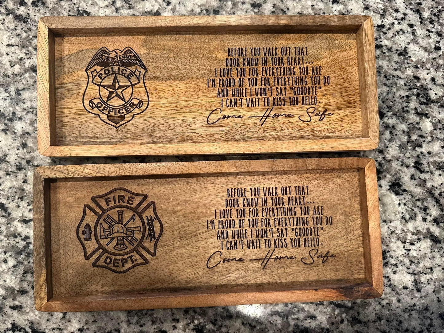 Come Home Safe First Responder Tray