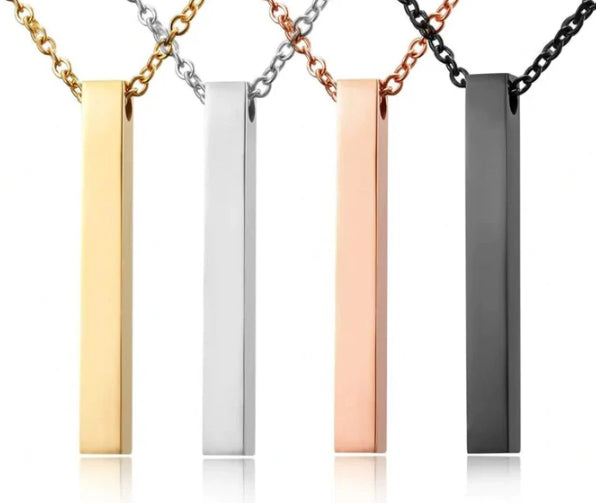 4 Sided Bar Necklace