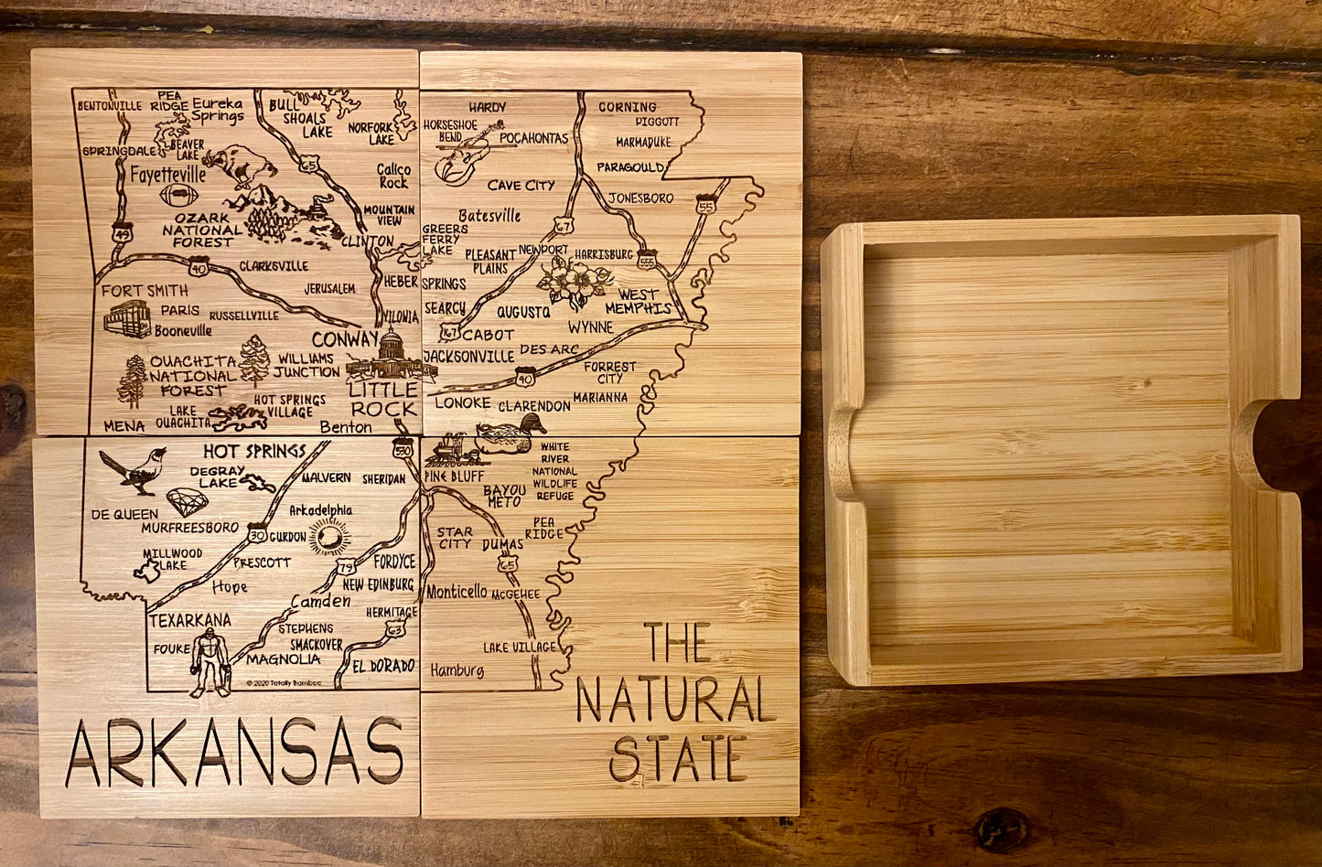 Arkansas Cutting Board Set