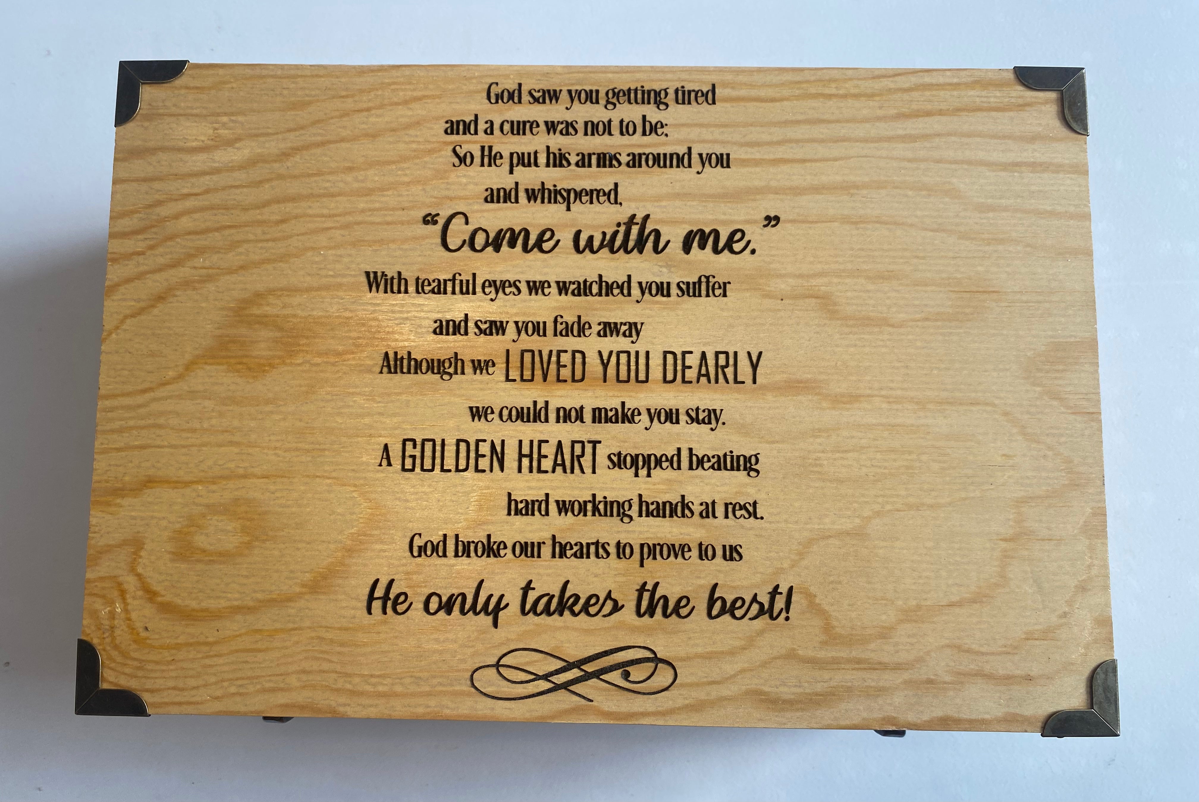 Custom Memorial Box – Paisley Co