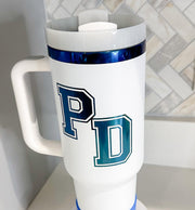 40oz Engraves Blue