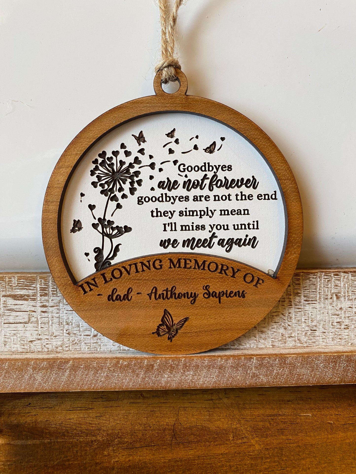 Goodbyes are not forever ornament