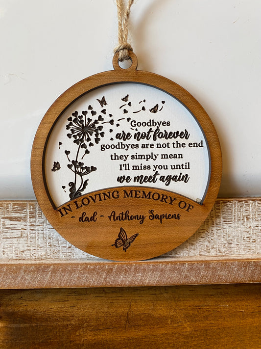 Goodbyes are not forever ornament