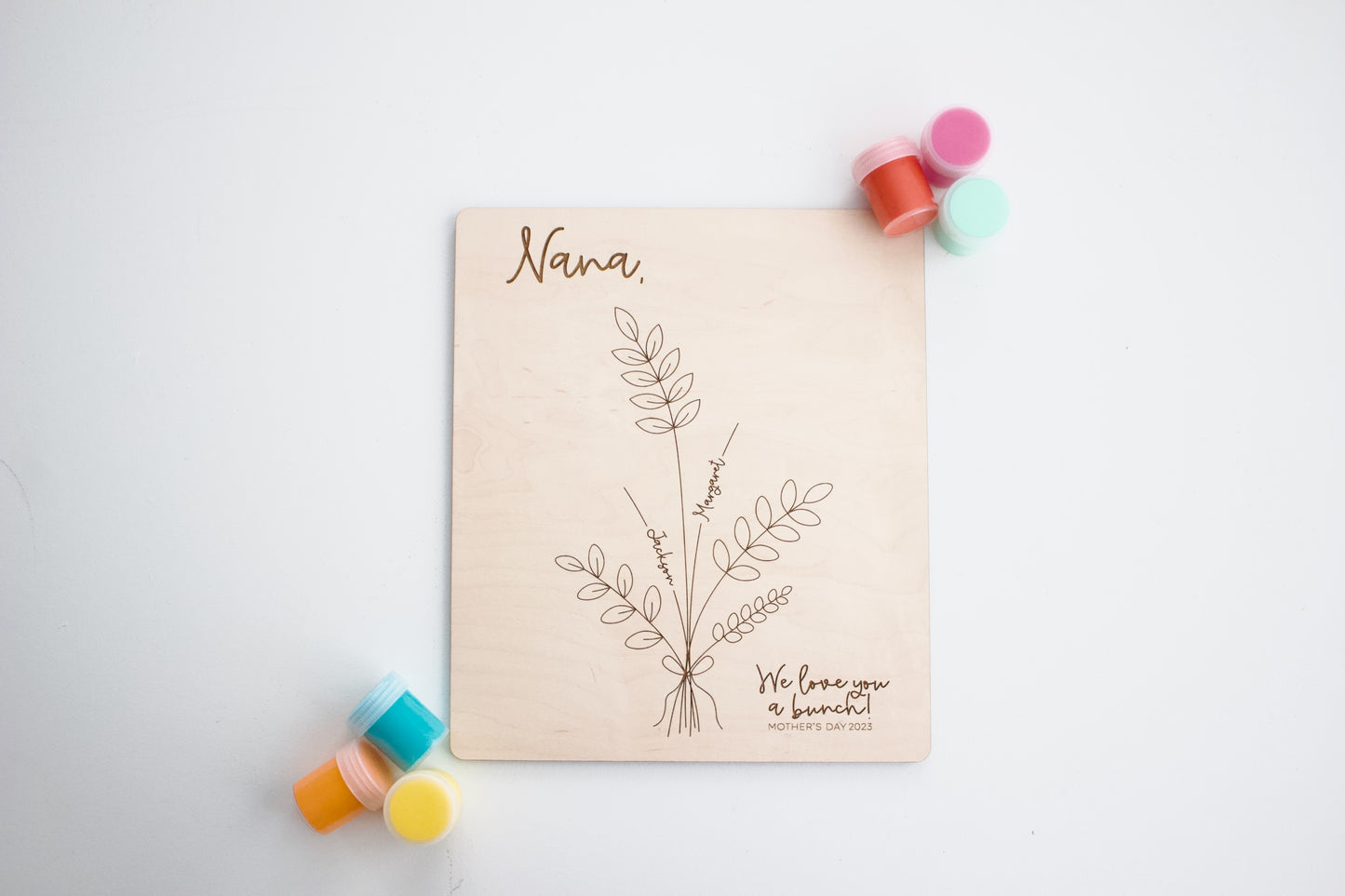 Mothers Day Handprint Floral Sign