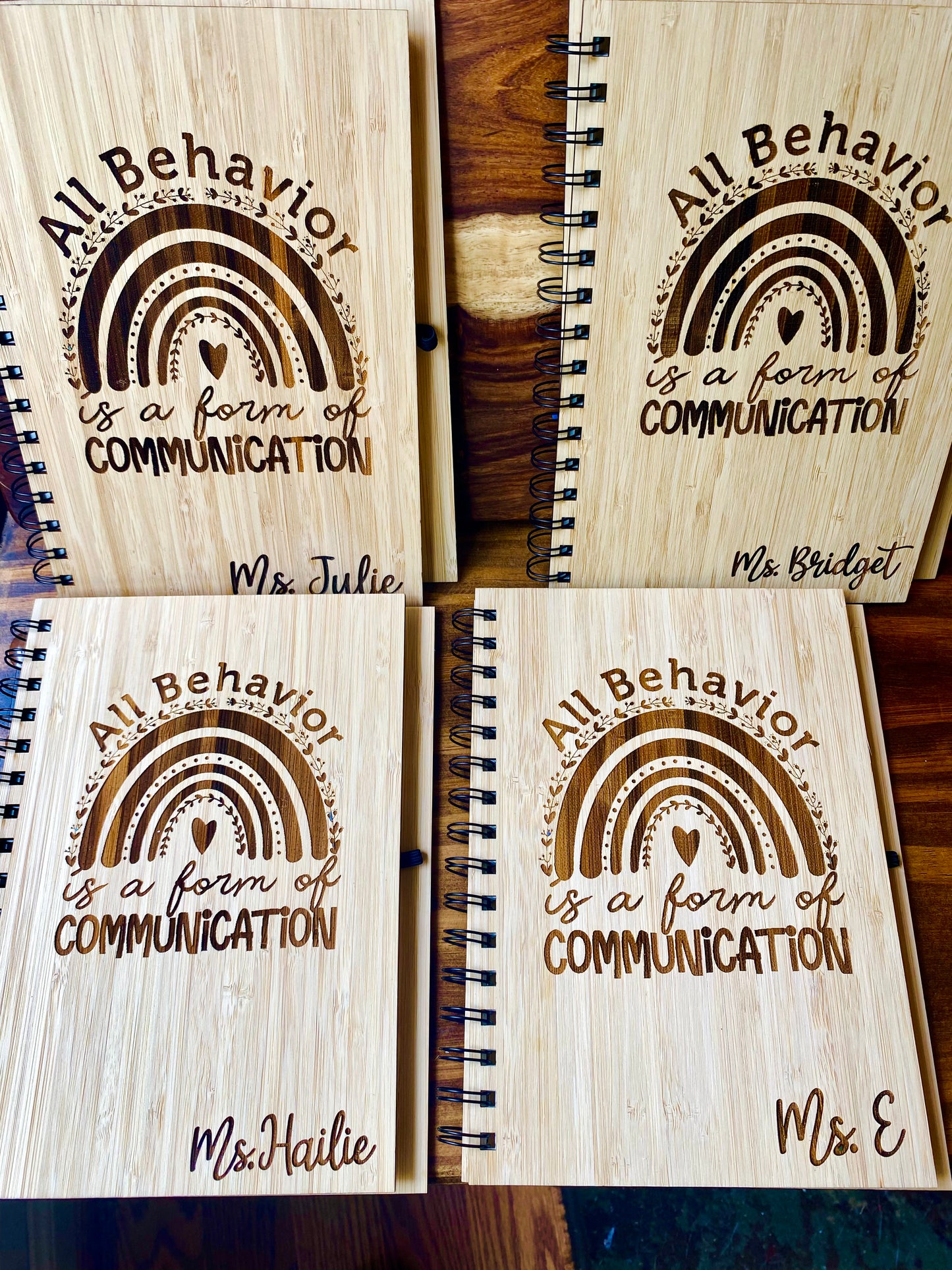 Logo Engraved Wooden Journal