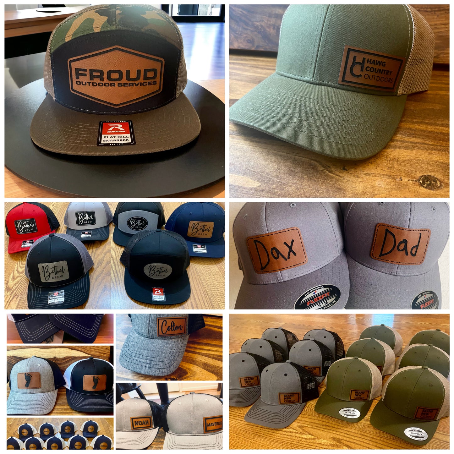 Logo Engraved Hats