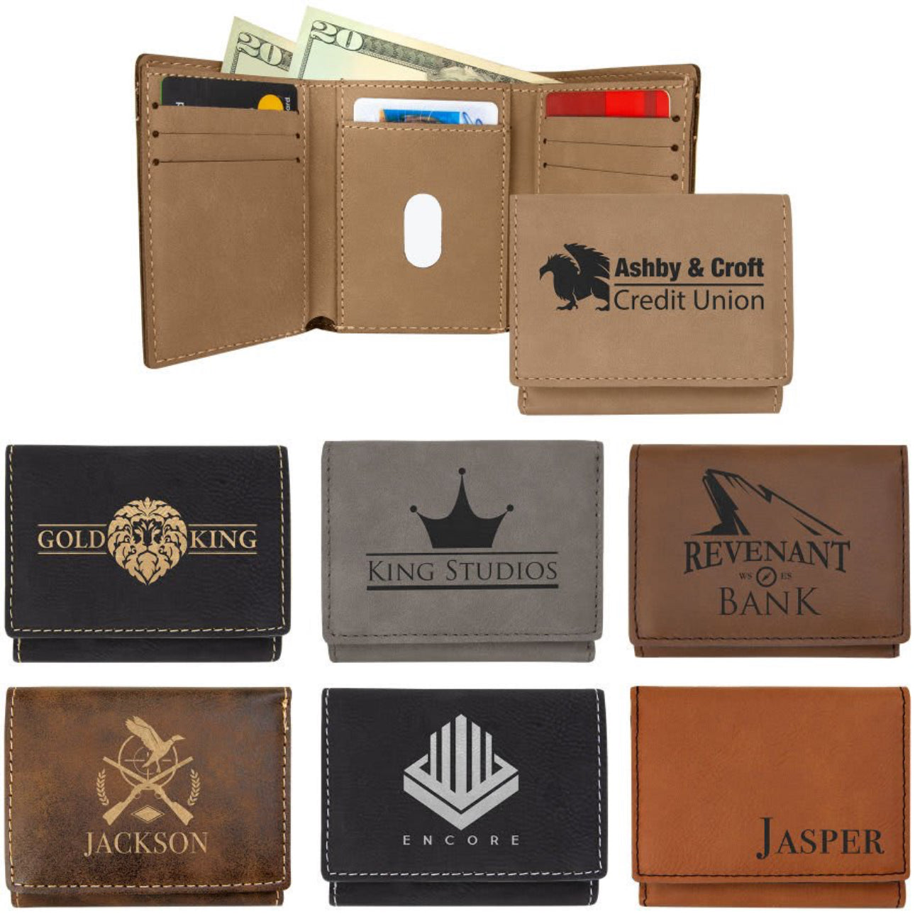 Leather Wallet- Trifold & Bifold Available