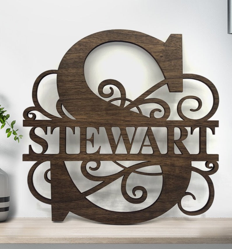 Family Monogram Sign