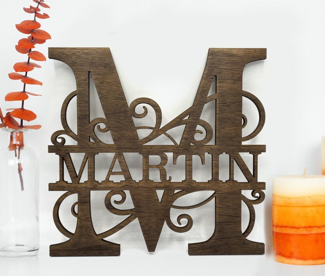 Family Monogram Sign