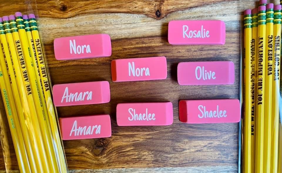 Custom Eraser Set of 2