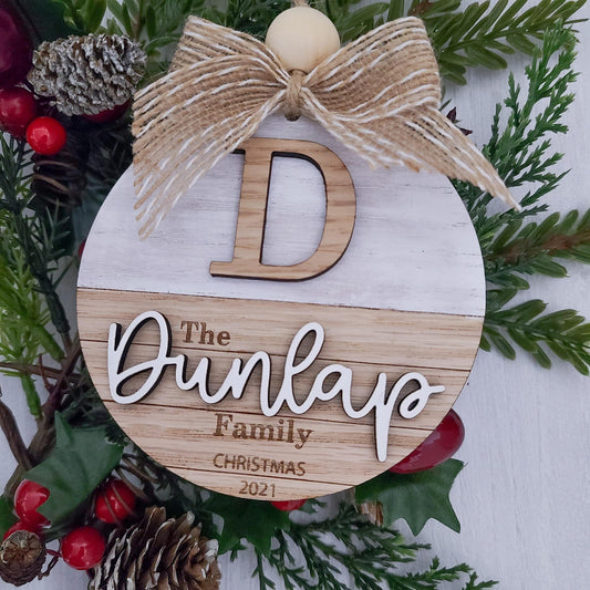 Family Name Ornament