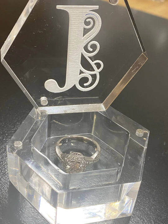 Clear Acrylic Ring Box