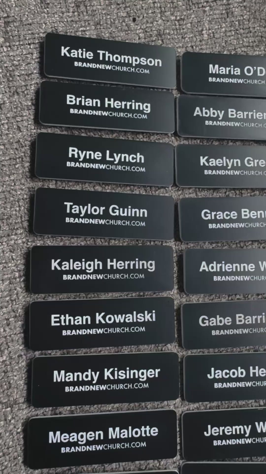 Load video: Acrylic Name Badge