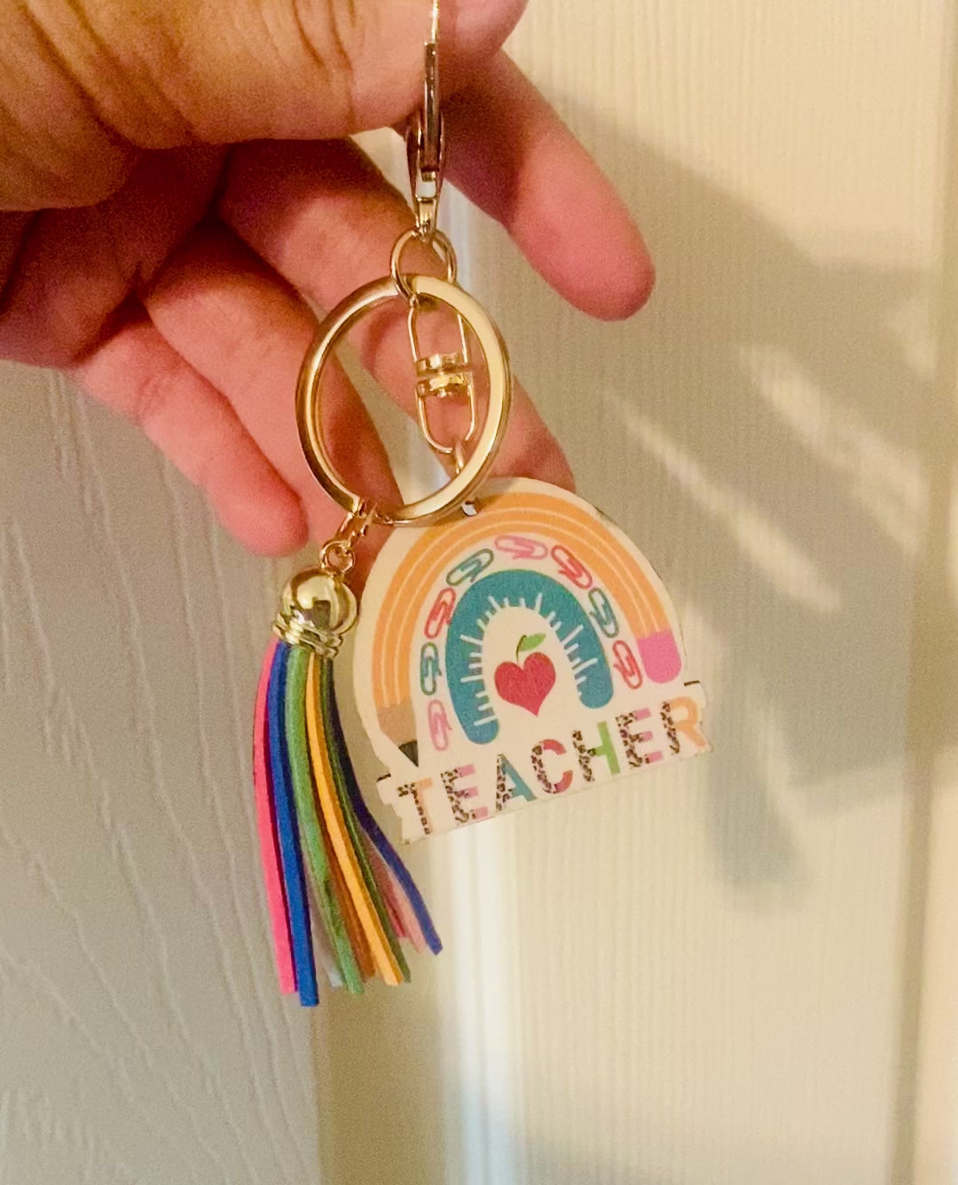 Load video: Teacher Name Keychain
